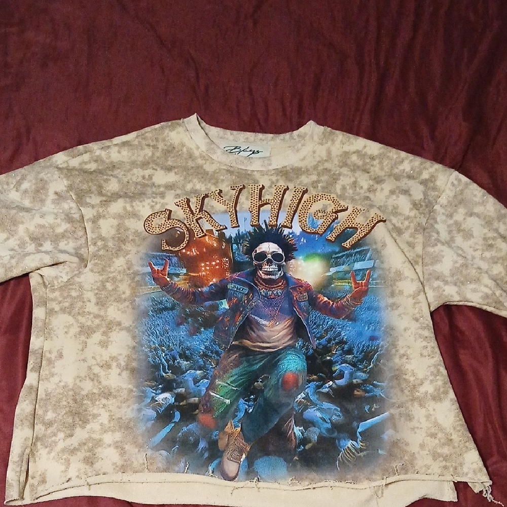Biege Cropped Box Shirt
